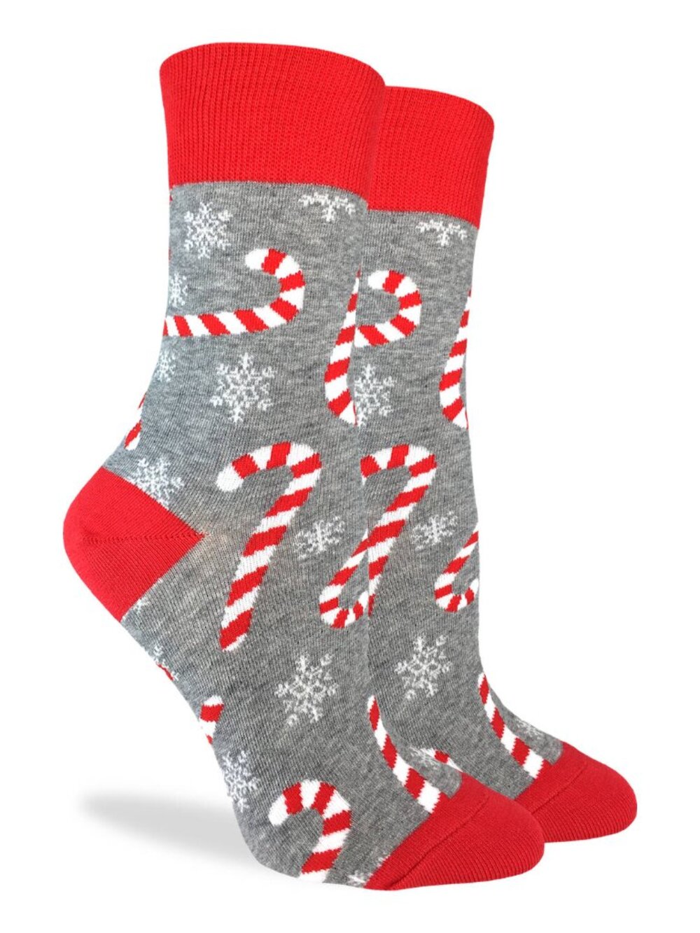 Women's Good Luck Sock Crew Socks | Candy Canes Socks | NWT